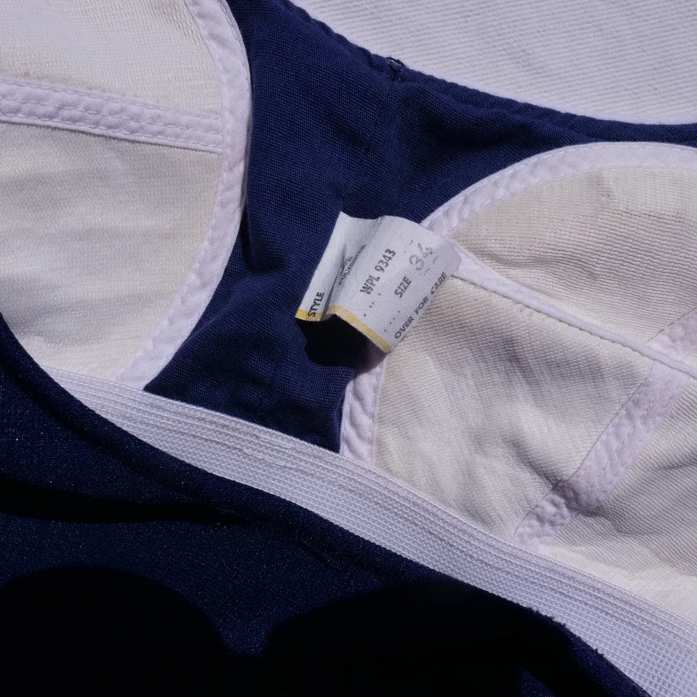 Cute vintage 70s Rovi Sportswear embroidered two piece swim‎ suit